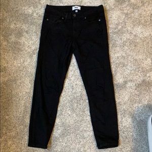 Paige black cropped jeans